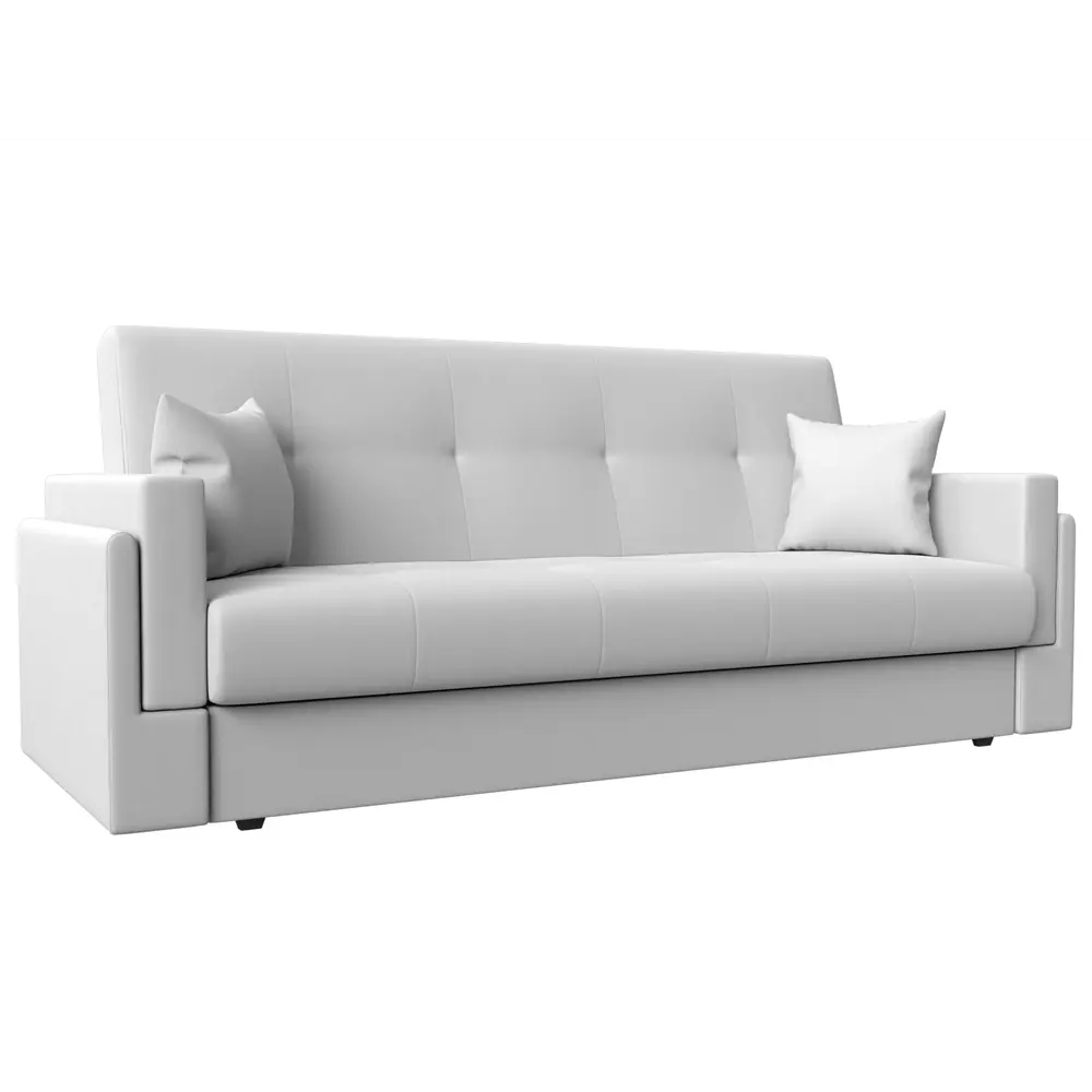 Фото Диван-книжка Лига диванов Лига-015 117965 216x90x83 см искусственная кожа цвет белый Фото Диван-книжка Лига диванов Лига-015 117965 216x90x83 см искусственная кожа цвет белый