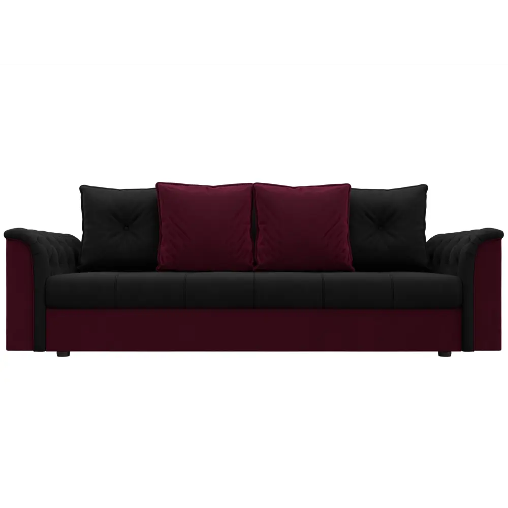 Фото 2 Диван Лига Диванов Сиеста 113147 228x83x79 см вельвет цвет черный