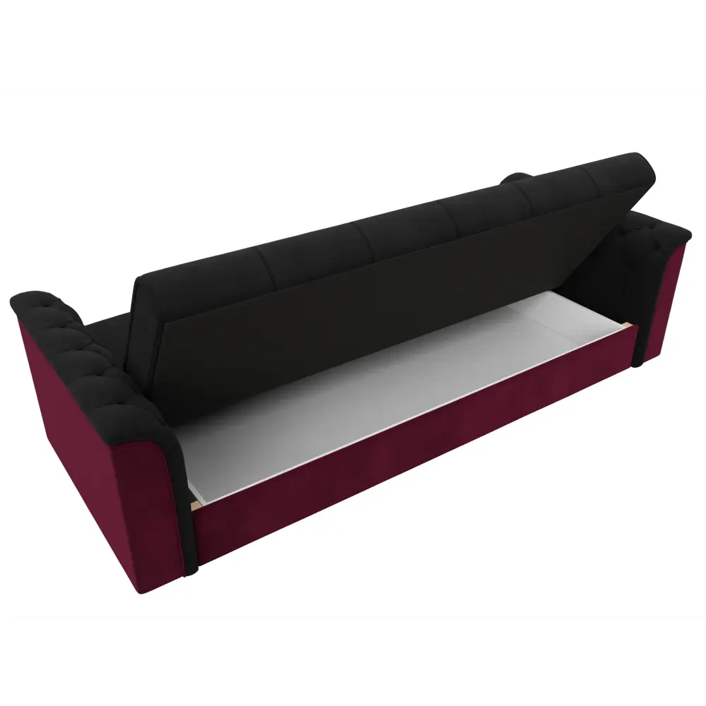 Фото 7 Диван Лига Диванов Сиеста 113147 228x83x79 см вельвет цвет черный