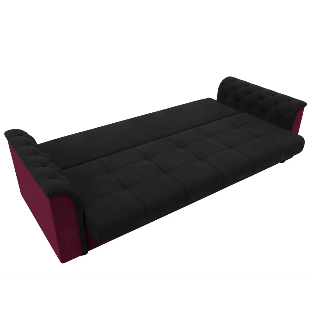 Фото 8 Диван Лига Диванов Сиеста 113147 228x83x79 см вельвет цвет черный