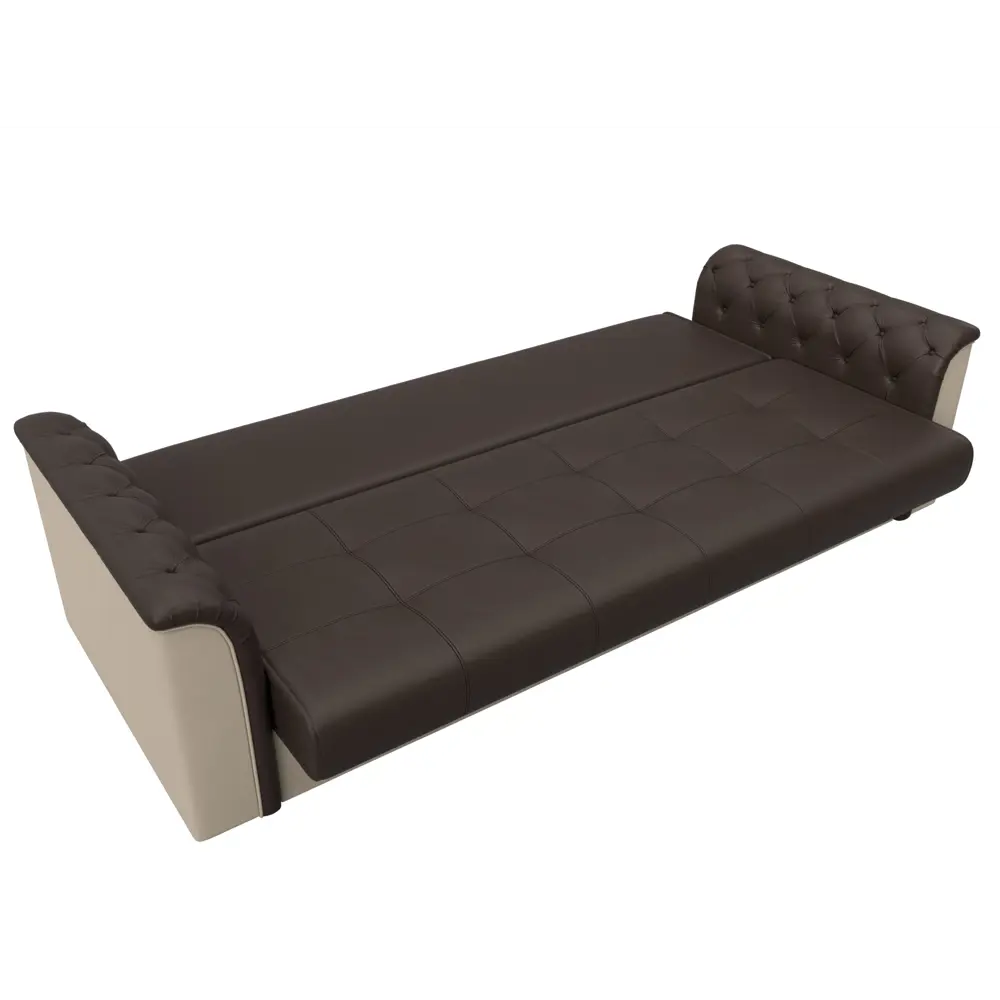 Фото 8 Диван Лига Диванов Сиеста 113159 228x83x79 см искусственная кожа цвет коричневый