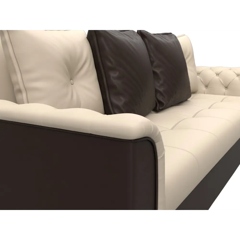 Фото 3 Диван Лига Диванов Сиеста 113157 228x83x79 см искусственная кожа цвет бежевый