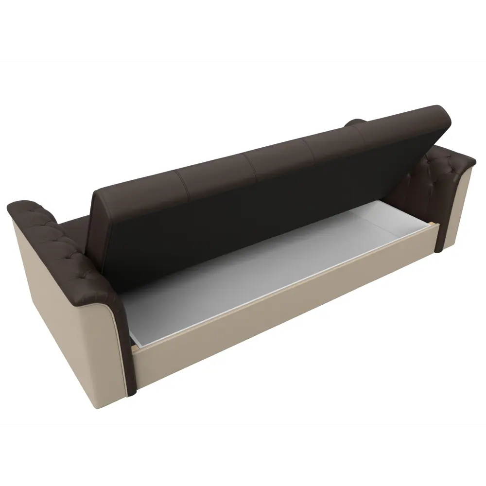 Фото 7 Диван Лига Диванов Сиеста 113159 228x83x79 см искусственная кожа цвет коричневый