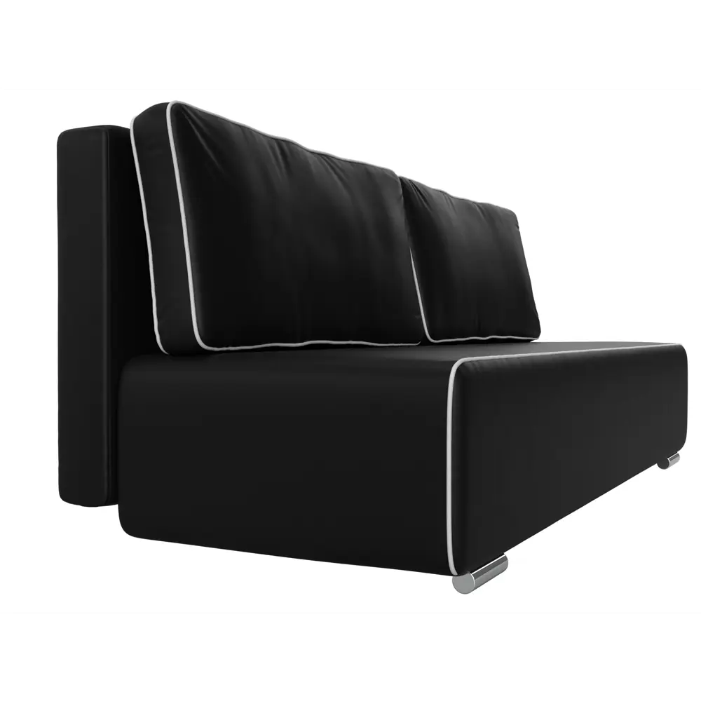 Фото 3 Диван Лига Диванов Уно 113265 205x85x91 см искусственная кожа цвет черный