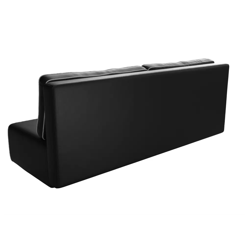 Фото 8 Диван Лига Диванов Уно 113265 205x85x91 см искусственная кожа цвет черный