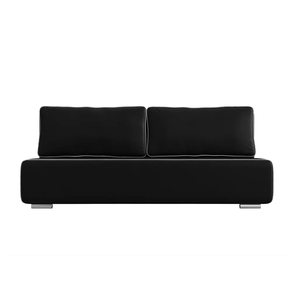 Фото 2 Диван Лига Диванов Уно 113265 205x85x91 см искусственная кожа цвет черный