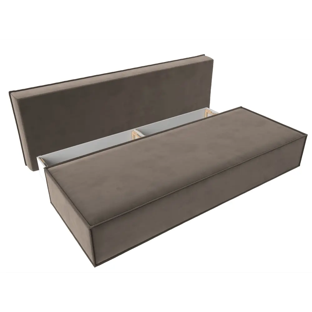 Фото 7 Диван Лига Диванов Фабио 114418 201x90x89 см велюр цвет коричневый