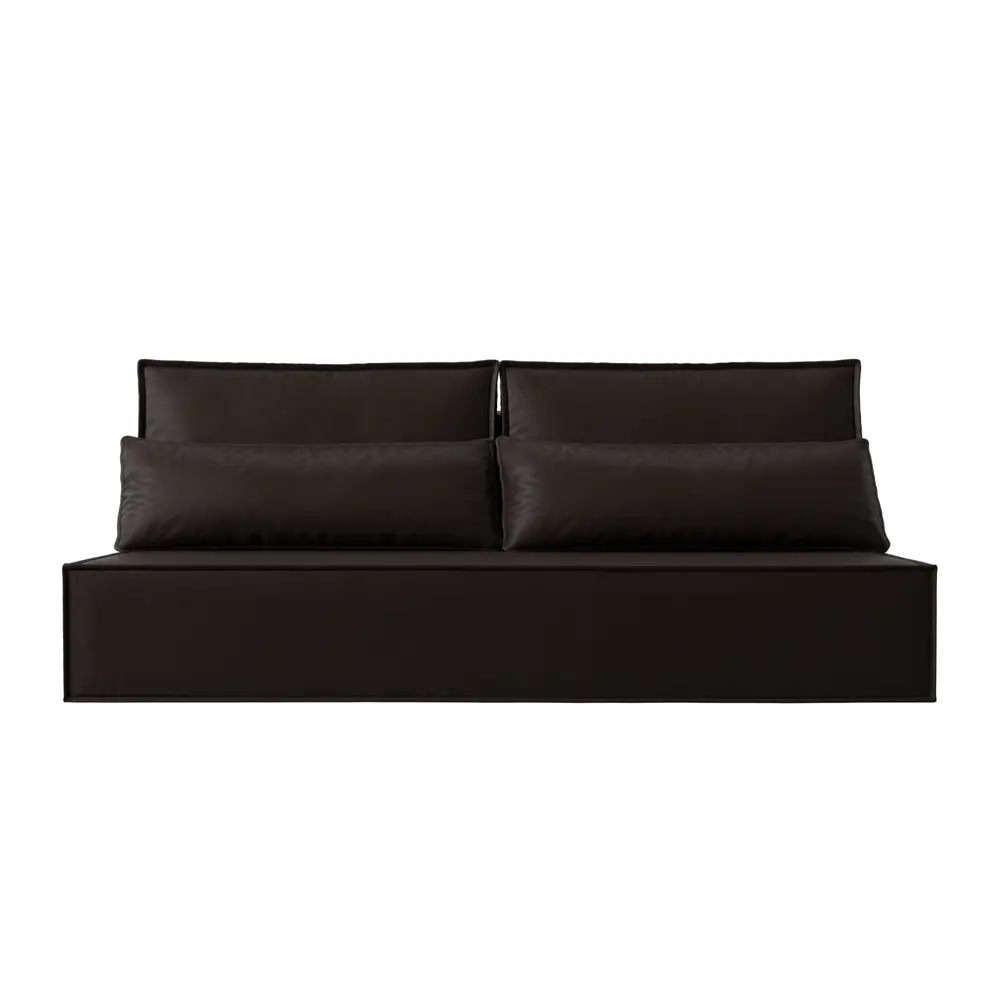 Фото 6 Диван Лига Диванов Фабио Лайт 114475 202x102x92 см искусственная кожа цвет коричневый