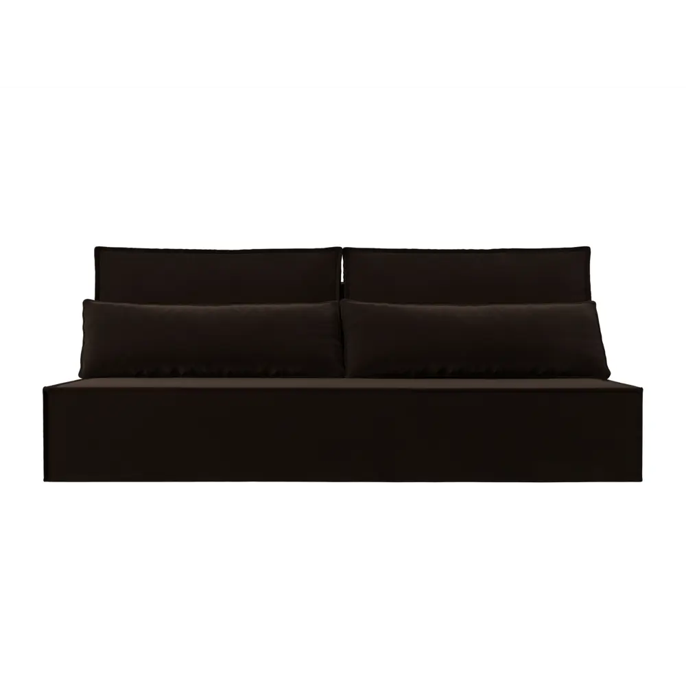 Фото 6 Диван Лига Диванов Фабио Лайт 114483 202x102x92 см вельвет цвет коричневый