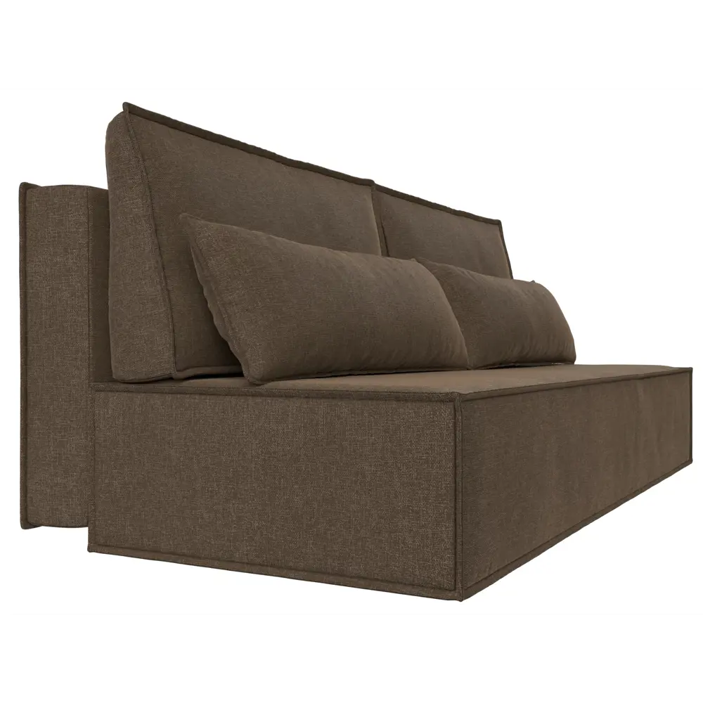 Фото 5 Диван Лига Диванов Фабио Лайт 114478 202x102x92 см рогожка цвет коричневый