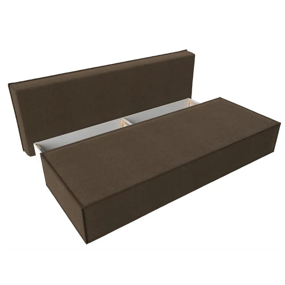 Фото 7 Диван Лига Диванов Фабио Лайт 114478 202x102x92 см рогожка цвет коричневый