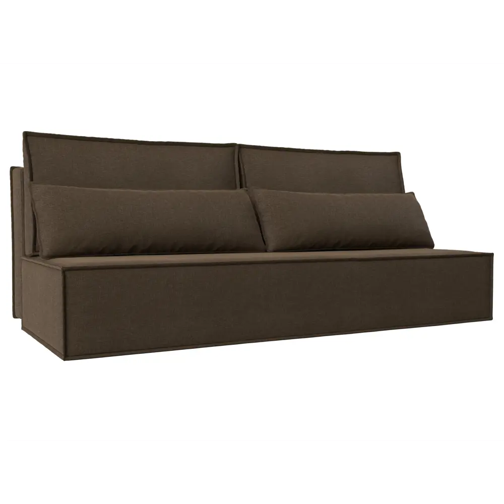 Фото Диван Лига Диванов Фабио Лайт 114478 202x102x92 см рогожка цвет коричневый