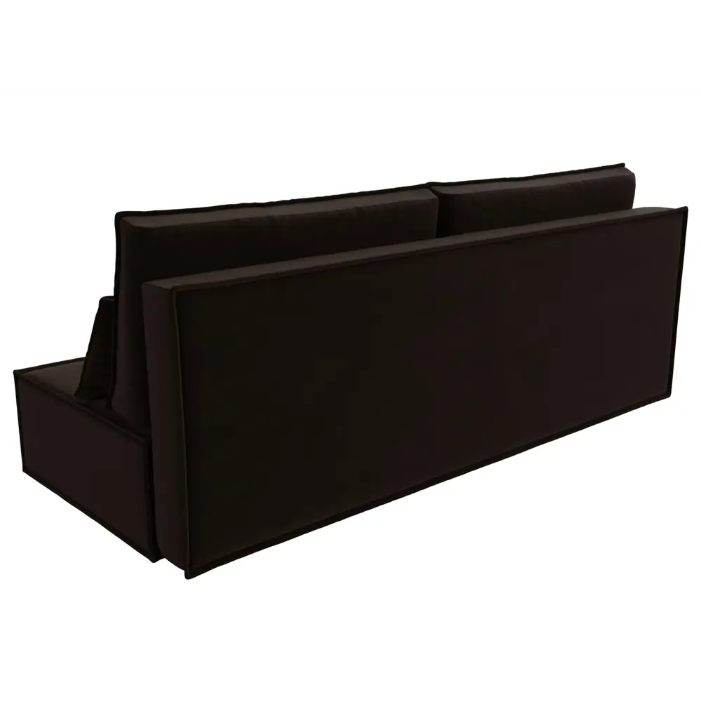 Фото 3 Диван Лига Диванов Фабио Лайт 114483 202x102x92 см вельвет цвет коричневый