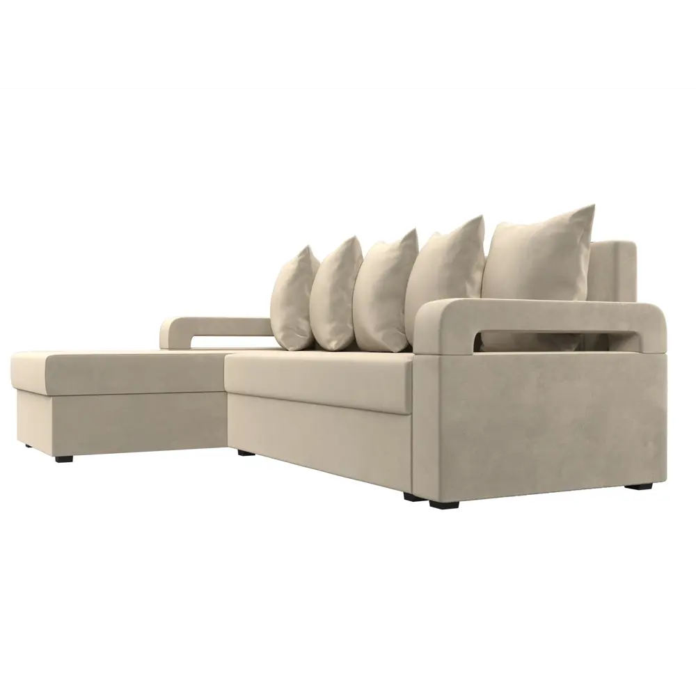 Фото 4 Диван Лига Диванов Гермес Лайт 112717L 231x90x141 см вельвет цвет бежевый Фото 4 Диван Лига Диванов Гермес Лайт 112717L 231x90x141 см вельвет цвет бежевый