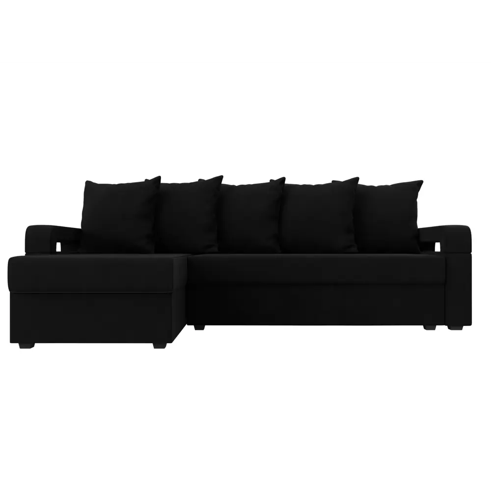 Фото 2 Диван Лига Диванов Гермес Лайт 112725L 231x90x141 см вельвет цвет черный Фото 2 Диван Лига Диванов Гермес Лайт 112725L 231x90x141 см вельвет цвет черный