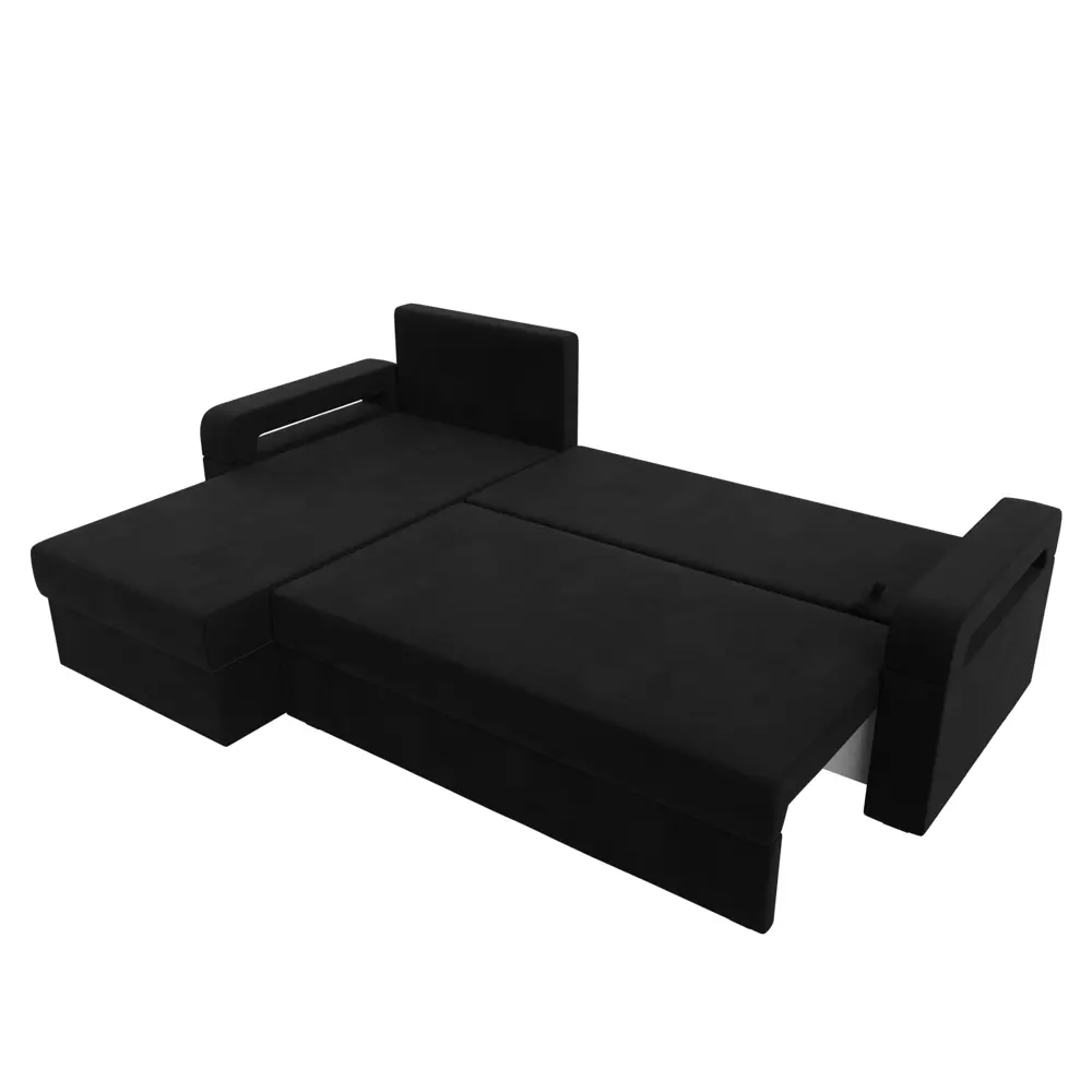 Фото 8 Диван Лига Диванов Гермес Лайт 112725L 231x90x141 см вельвет цвет черный Фото 8 Диван Лига Диванов Гермес Лайт 112725L 231x90x141 см вельвет цвет черный