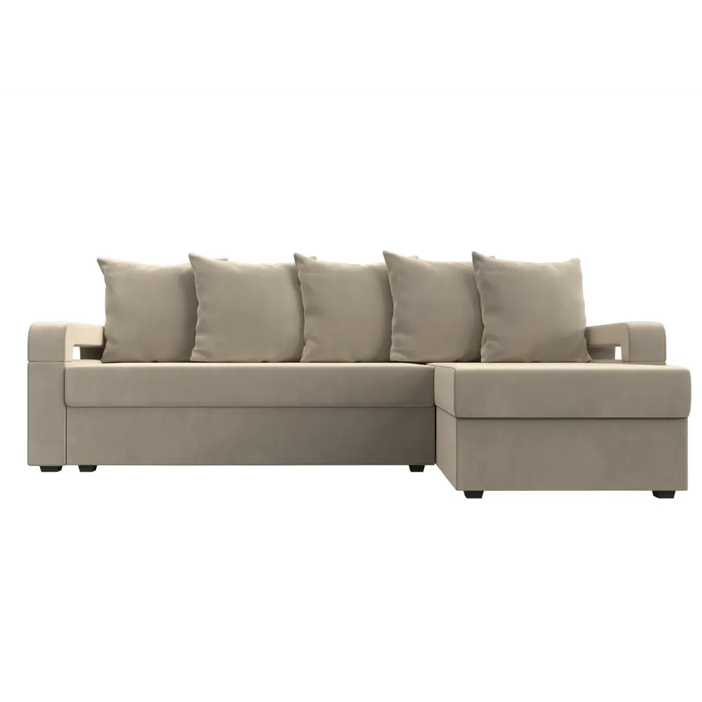 Фото 2 Диван Лига Диванов Гермес Лайт 112717 231x90x141 см вельвет цвет бежевый