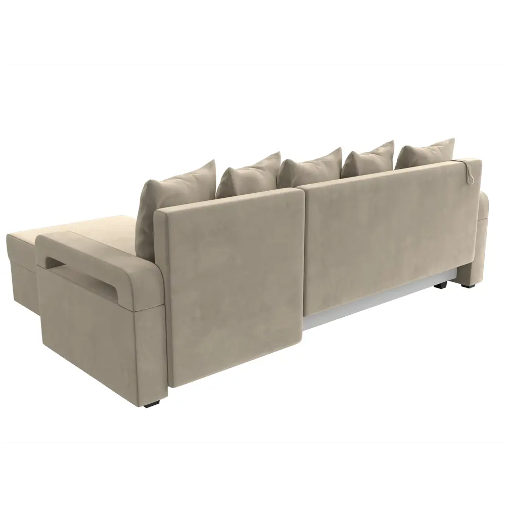 Фото 5 Диван Лига Диванов Гермес Лайт 112717 231x90x141 см вельвет цвет бежевый