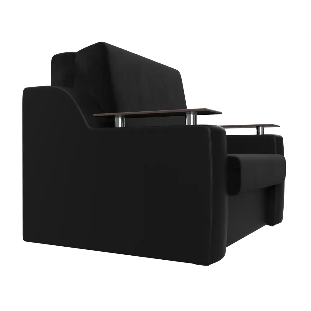 Фото 4 Диван Лига Диванов Сенатор 106437 152x93x110 см велюр цвет черный Фото 4 Диван Лига Диванов Сенатор 106437 152x93x110 см велюр цвет черный