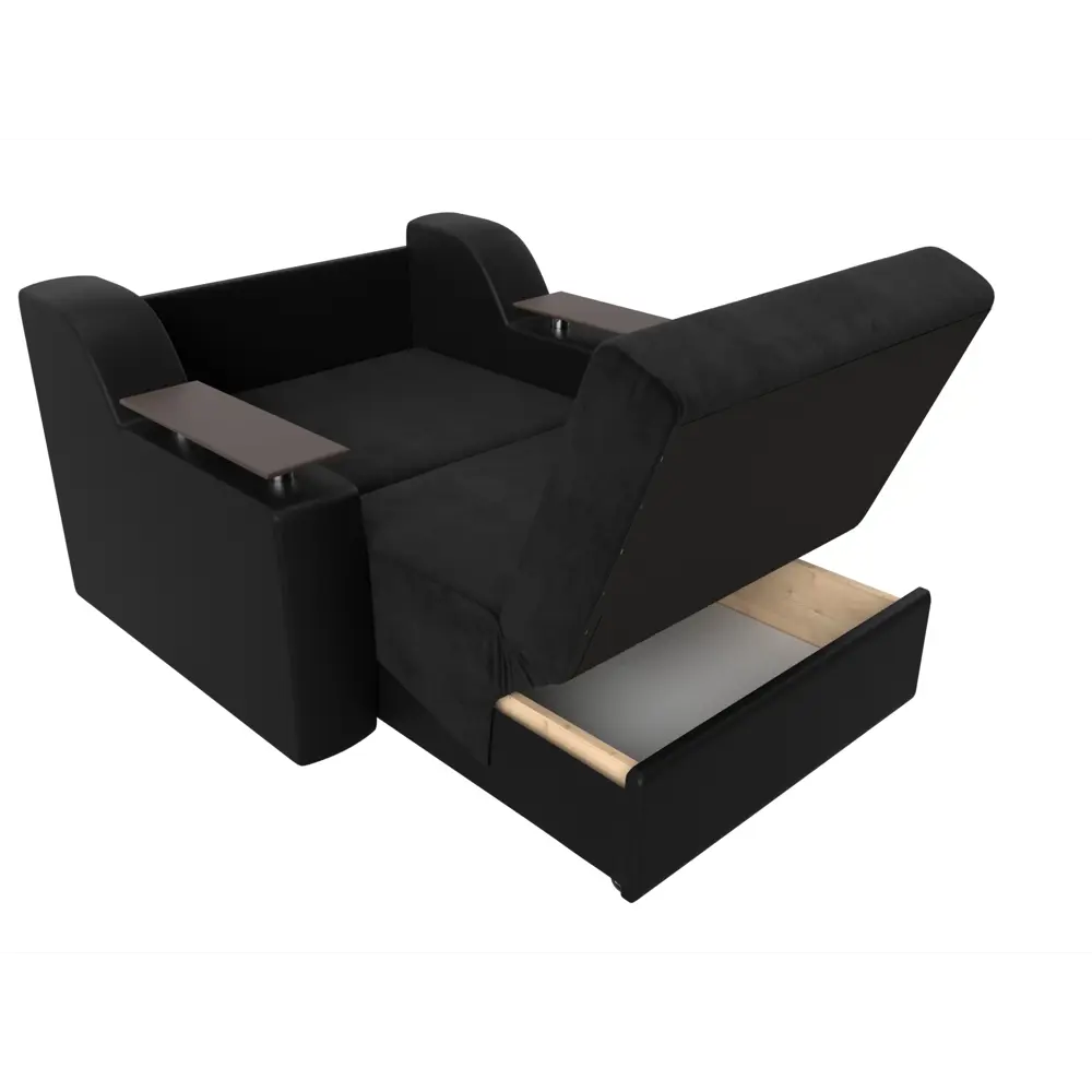 Фото 7 Диван Лига Диванов Сенатор 106437 152x93x110 см велюр цвет черный Фото 7 Диван Лига Диванов Сенатор 106437 152x93x110 см велюр цвет черный