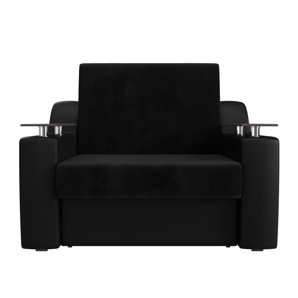 Фото 2 Диван Лига Диванов Сенатор 106437 152x93x110 см велюр цвет черный Фото 2 Диван Лига Диванов Сенатор 106437 152x93x110 см велюр цвет черный