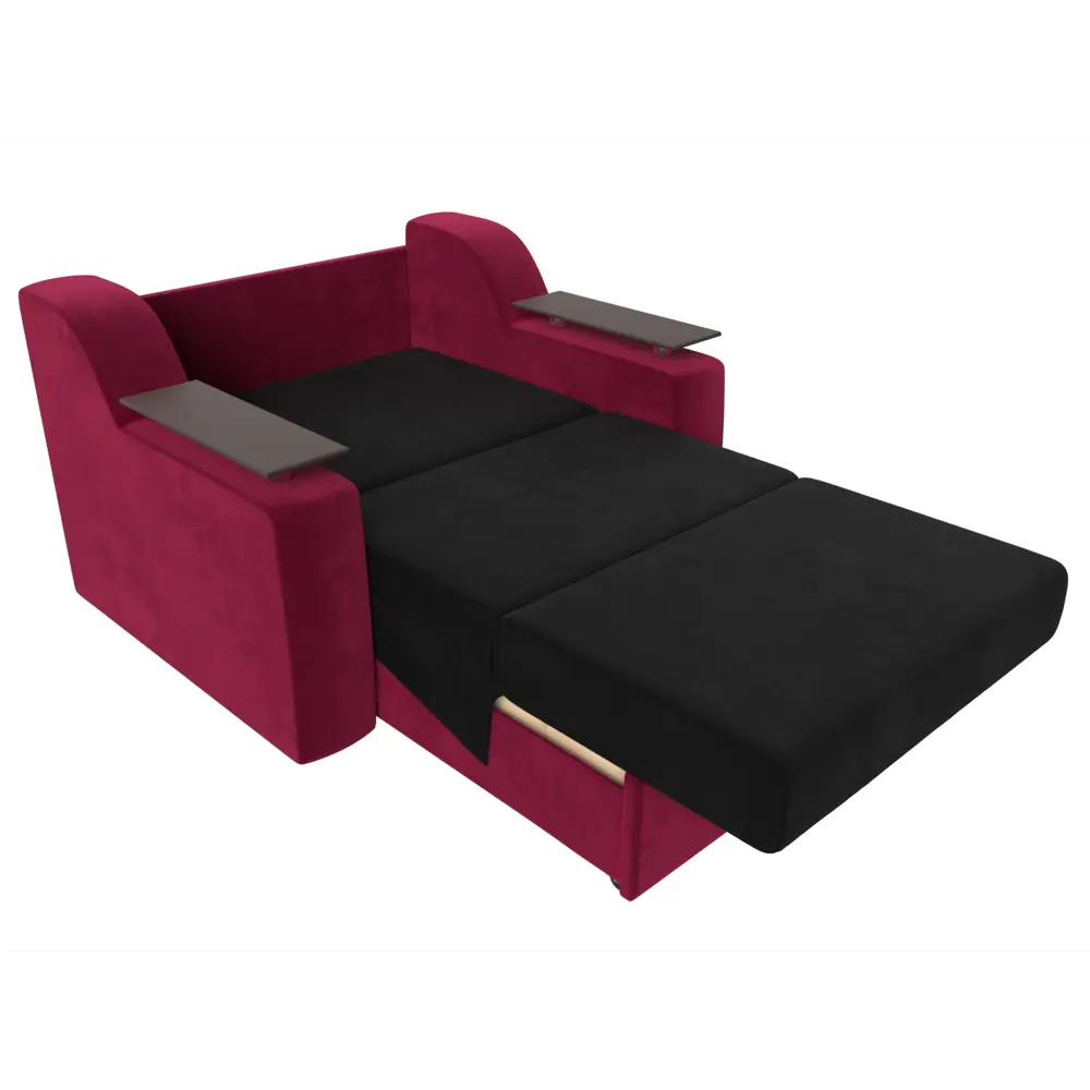 Фото 7 Диван Лига Диванов Сенатор 119902 152x93x110 см вельвет цвет черный/красный Фото 7 Диван Лига Диванов Сенатор 119902 152x93x110 см вельвет цвет черный/красный