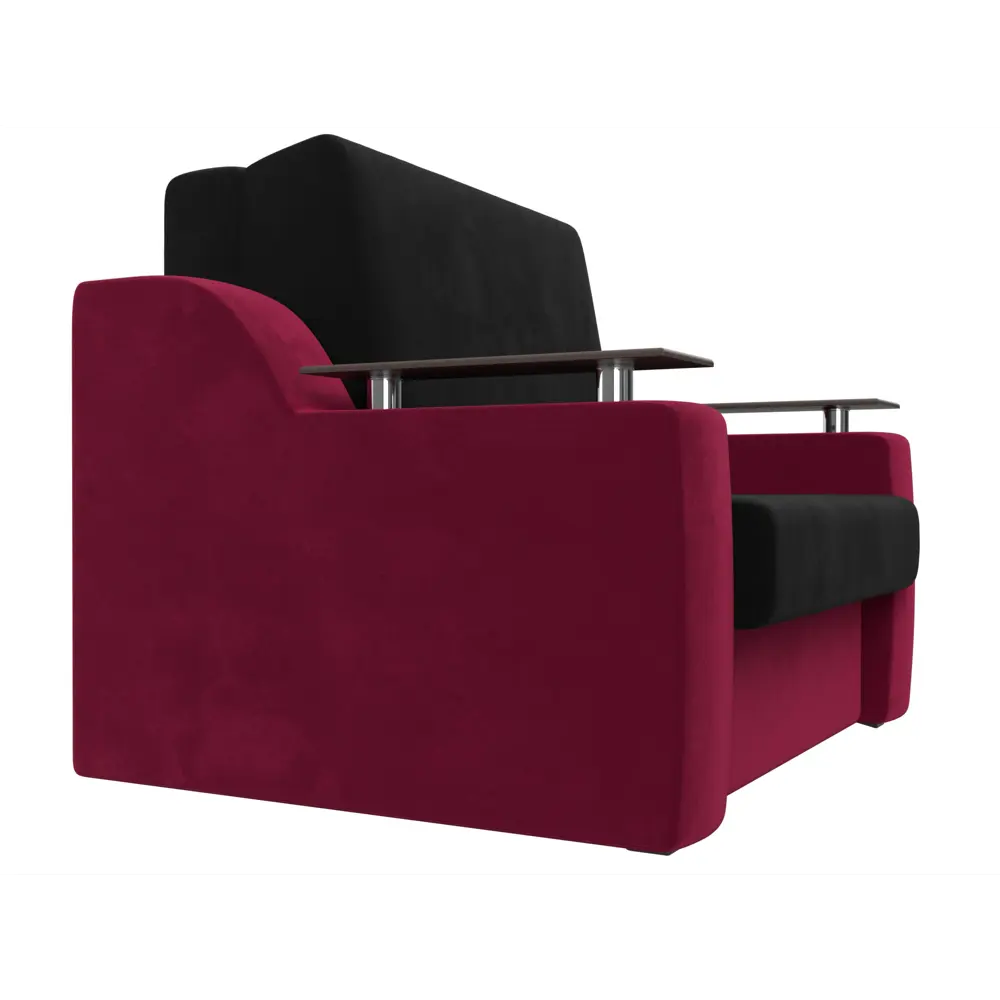 Фото 3 Диван Лига Диванов Сенатор 119902 152x93x110 см вельвет цвет черный/красный Фото 3 Диван Лига Диванов Сенатор 119902 152x93x110 см вельвет цвет черный/красный