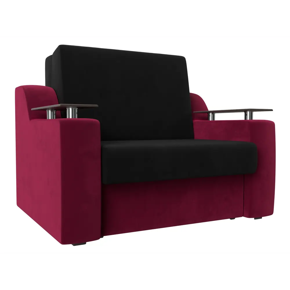 Фото 8 Диван Лига Диванов Сенатор 119902 152x93x110 см вельвет цвет черный/красный Фото 8 Диван Лига Диванов Сенатор 119902 152x93x110 см вельвет цвет черный/красный