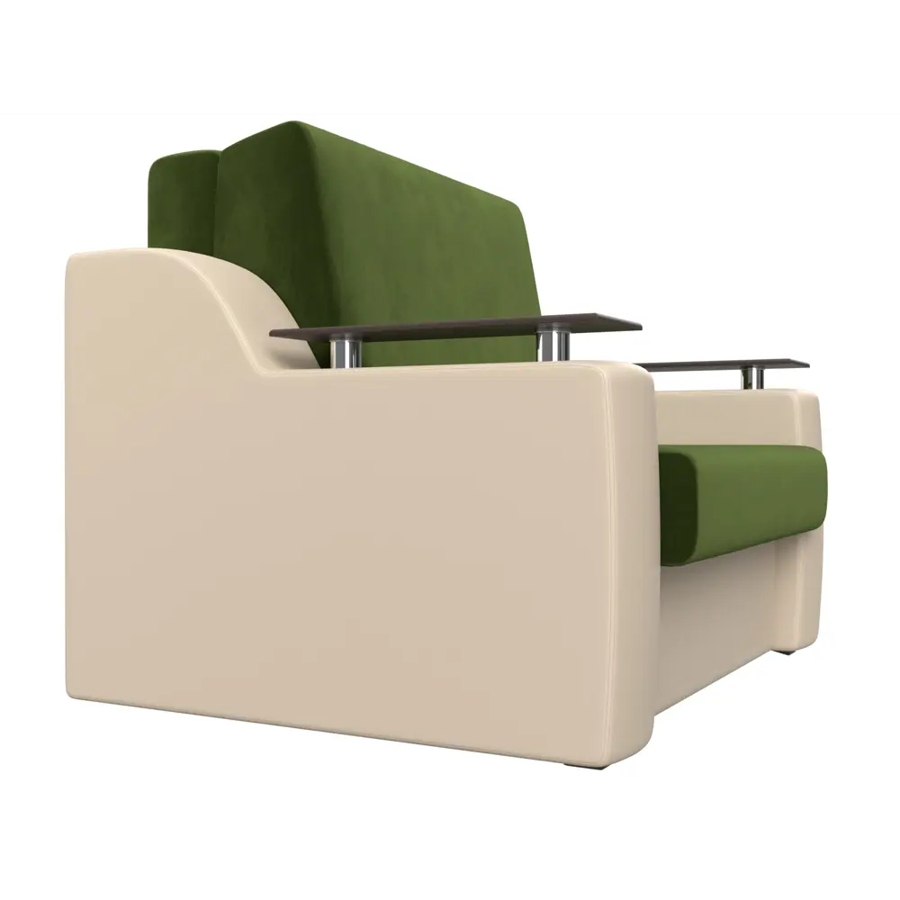 Фото 4 Диван Лига Диванов Сенатор 119903 152x93x110 см вельвет цвет бежевый/зеленый Фото 4 Диван Лига Диванов Сенатор 119903 152x93x110 см вельвет цвет бежевый/зеленый