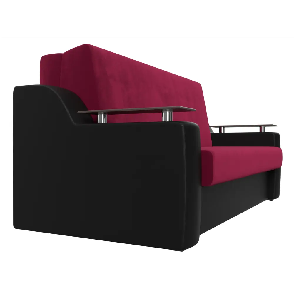 Фото 4 Диван Лига Диванов Сенатор 119927 172x93x110 см вельвет цвет черный/красный Фото 4 Диван Лига Диванов Сенатор 119927 172x93x110 см вельвет цвет черный/красный