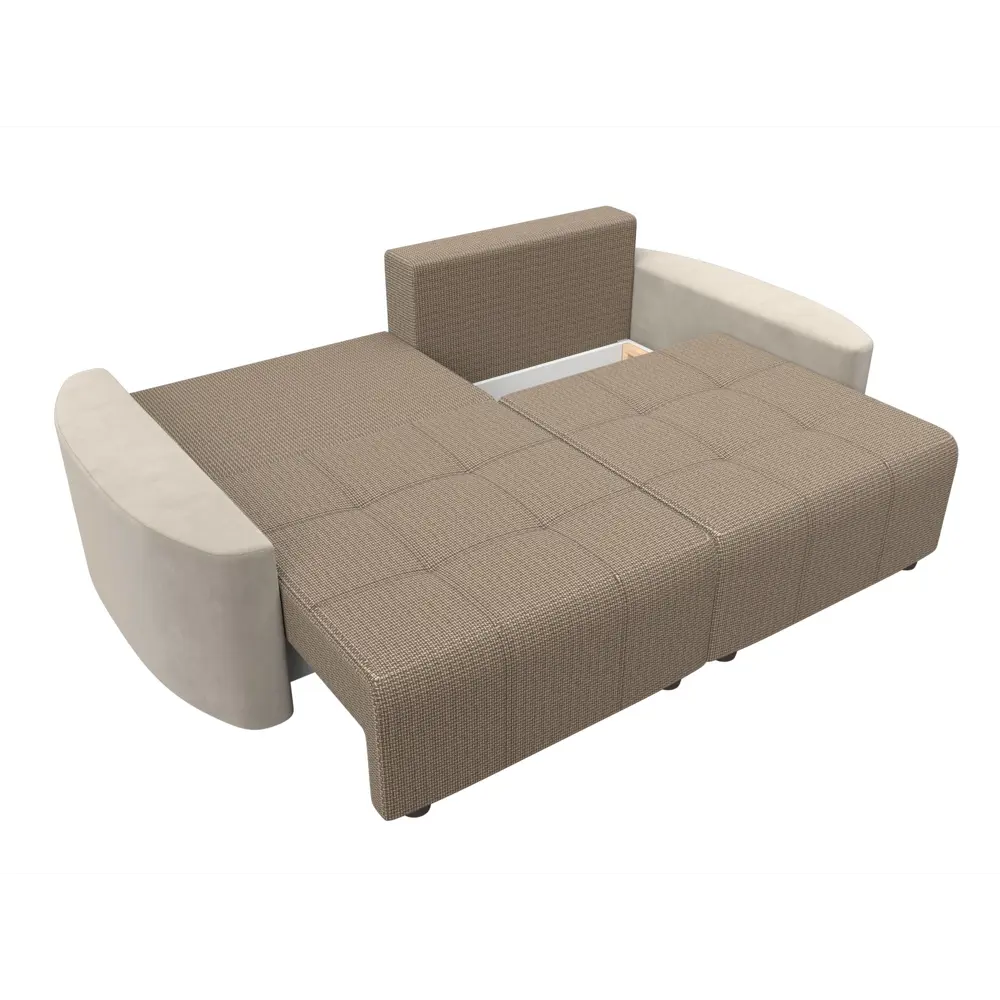 Фото 10 Диван Лига Диванов Бристоль 107158 295x79x148 см рогожка цвет коричневый