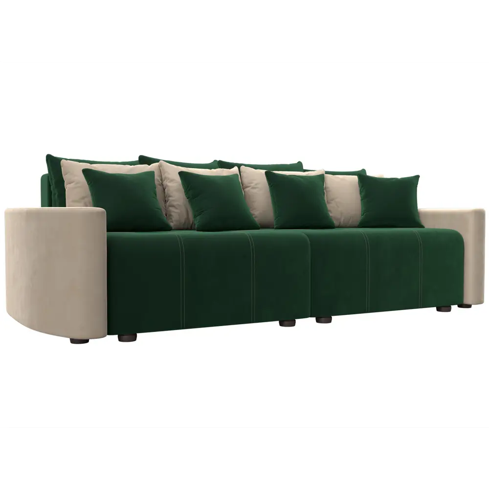 Фото Диван Лига Диванов Бристоль 107168 295x79x148 см велюр цвет зеленый Фото Диван Лига Диванов Бристоль 107168 295x79x148 см велюр цвет зеленый