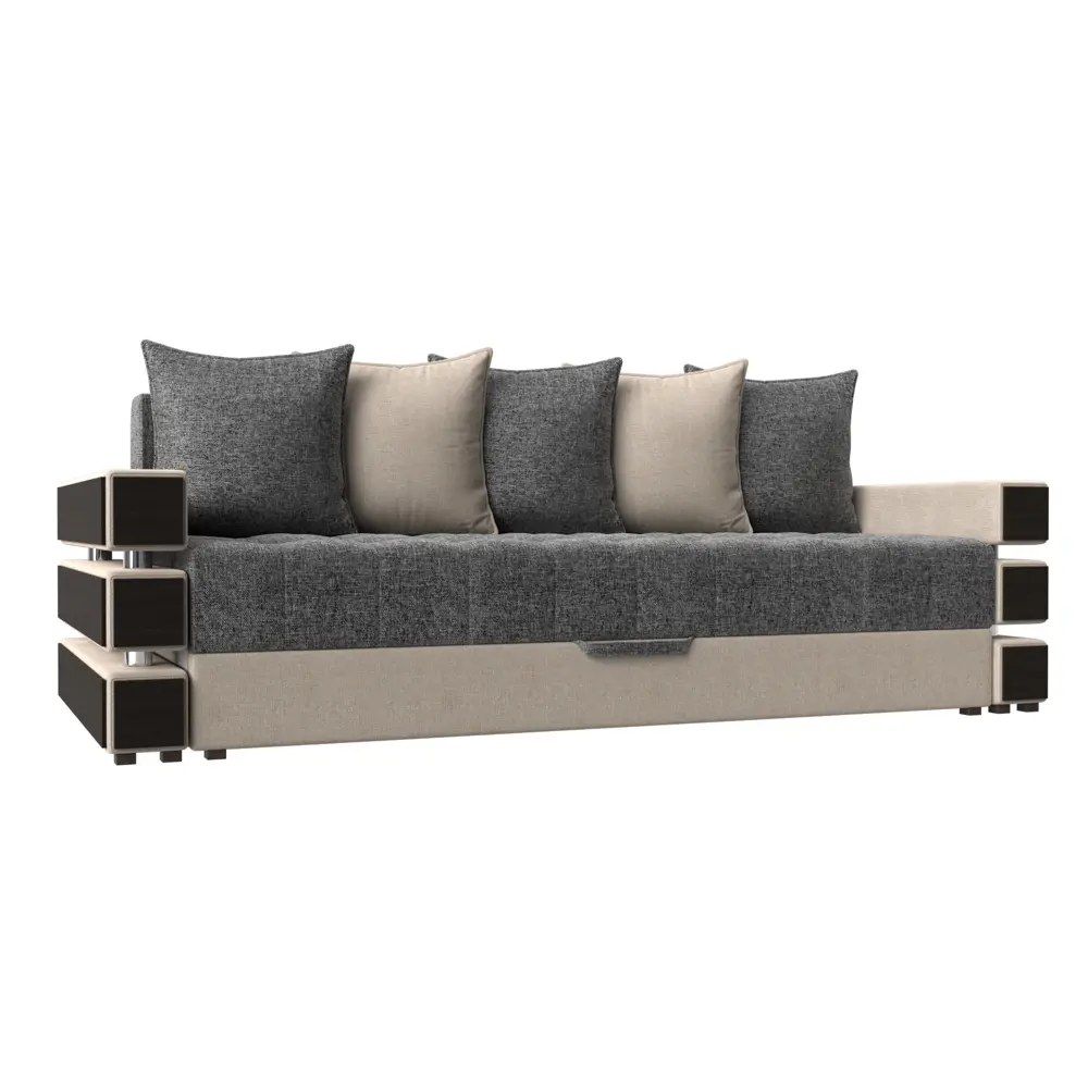 Фото Диван Лига Диванов Венеция 108414 226x88x103 см рогожка цвет серый Фото Диван Лига Диванов Венеция 108414 226x88x103 см рогожка цвет серый