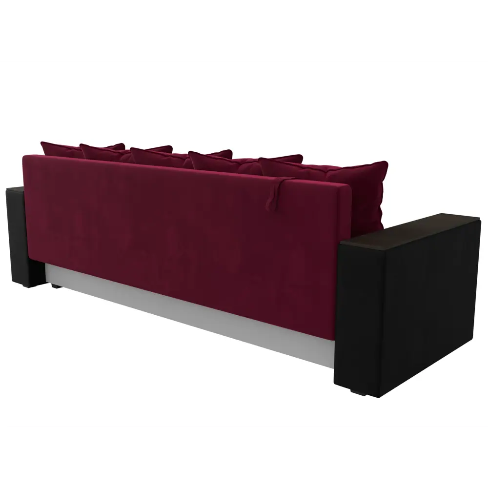 Фото 5 Диван Лига Диванов Дубай Лайт 114363 232x85x80 см вельвет цвет красный