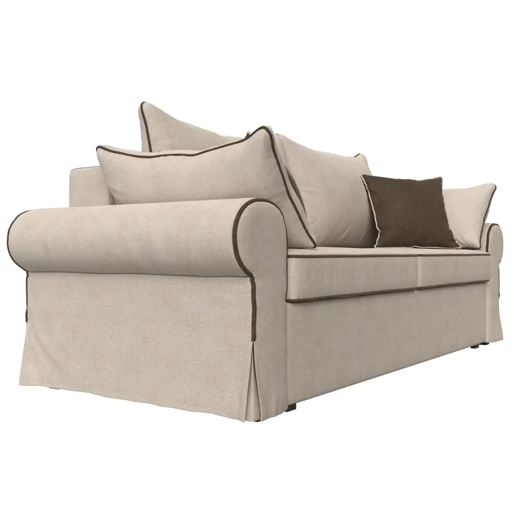 Фото 5 Диван Лига Диванов Элис 110318 251x83x101 см рогожка цвет бежевый