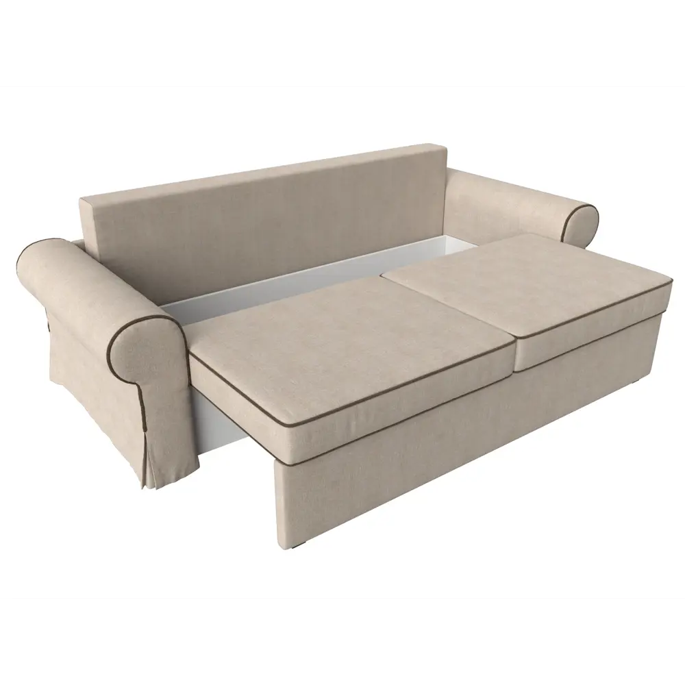 Фото 7 Диван Лига Диванов Элис 110318 251x83x101 см рогожка цвет бежевый