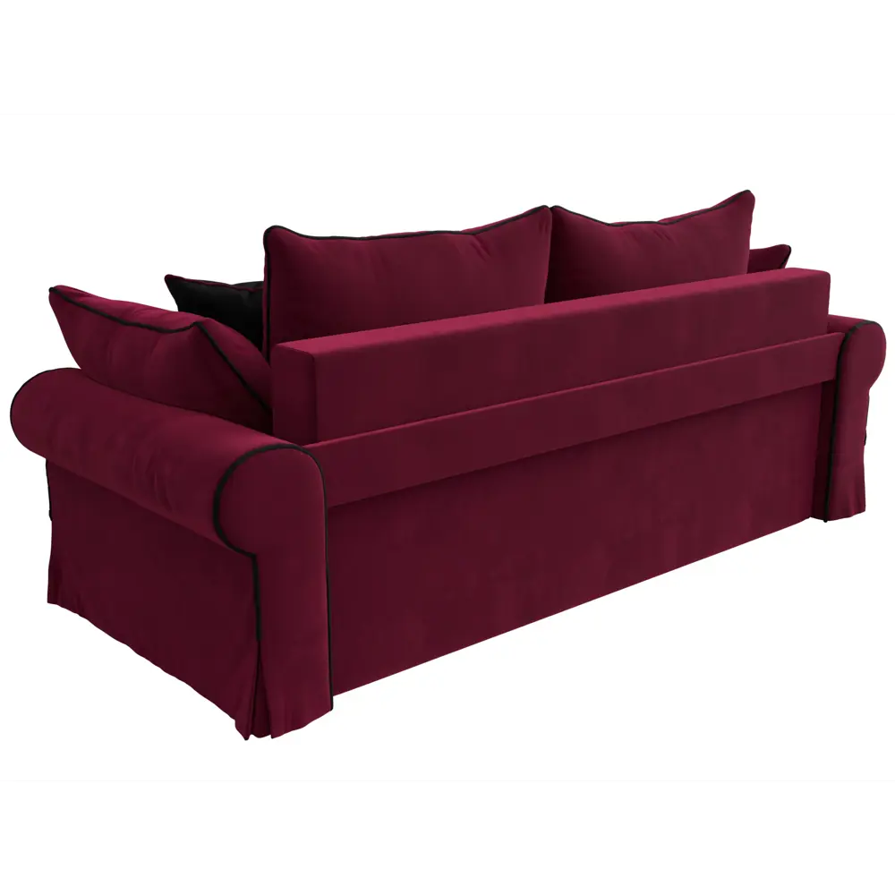 Фото 3 Диван Лига Диванов Элис 110316 251x83x101 см вельвет цвет красный Фото 3 Диван Лига Диванов Элис 110316 251x83x101 см вельвет цвет красный