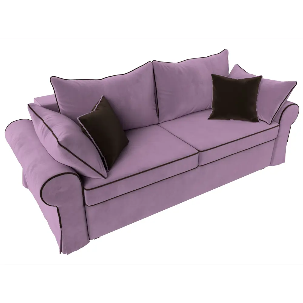Фото 2 Диван Лига Диванов Элис 110314 251x83x101 см вельвет цвет фиолетовый Фото 2 Диван Лига Диванов Элис 110314 251x83x101 см вельвет цвет фиолетовый
