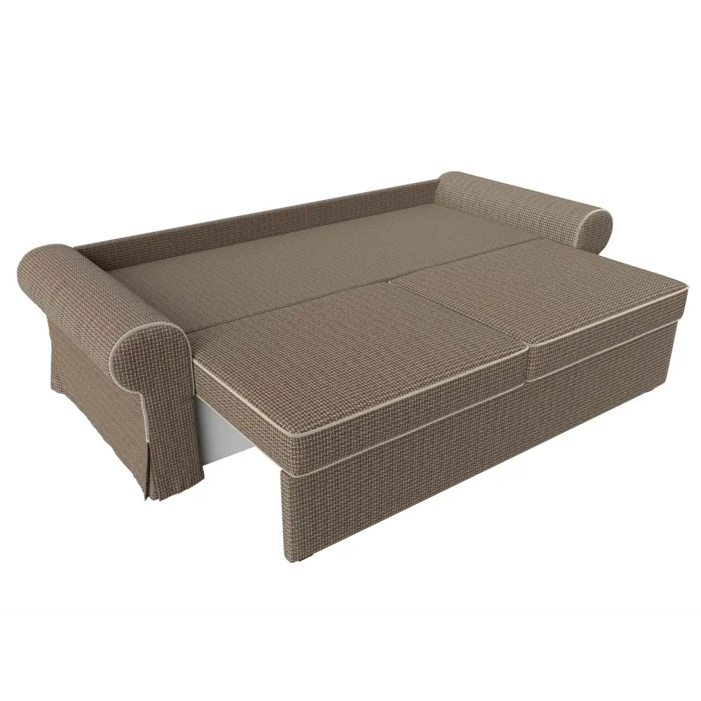 Фото 8 Диван Лига Диванов Элис 110326 251x83x101 см рогожка цвет бежевый/коричневый