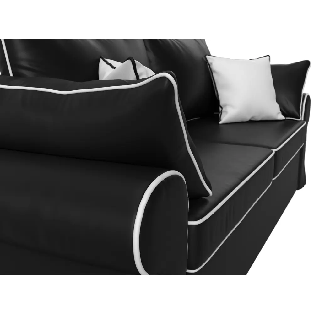 Фото 4 Диван Лига Диванов Элис 110324 251x83x101 см искусственная кожа цвет черный Фото 4 Диван Лига Диванов Элис 110324 251x83x101 см искусственная кожа цвет черный