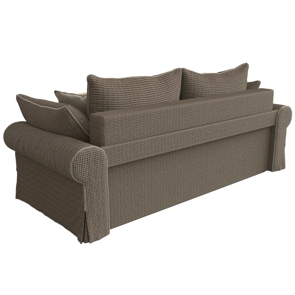 Фото 3 Диван Лига Диванов Элис 110326 251x83x101 см рогожка цвет бежевый/коричневый