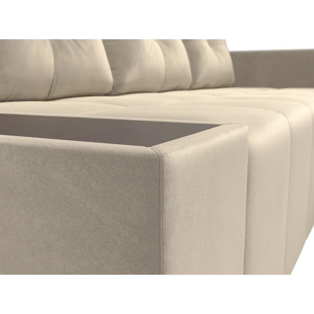 Фото 4 Диван Лига Диванов Амадэус Люкс 109715 271x69x169 см вельвет цвет бежевый Фото 4 Диван Лига Диванов Амадэус Люкс 109715 271x69x169 см вельвет цвет бежевый