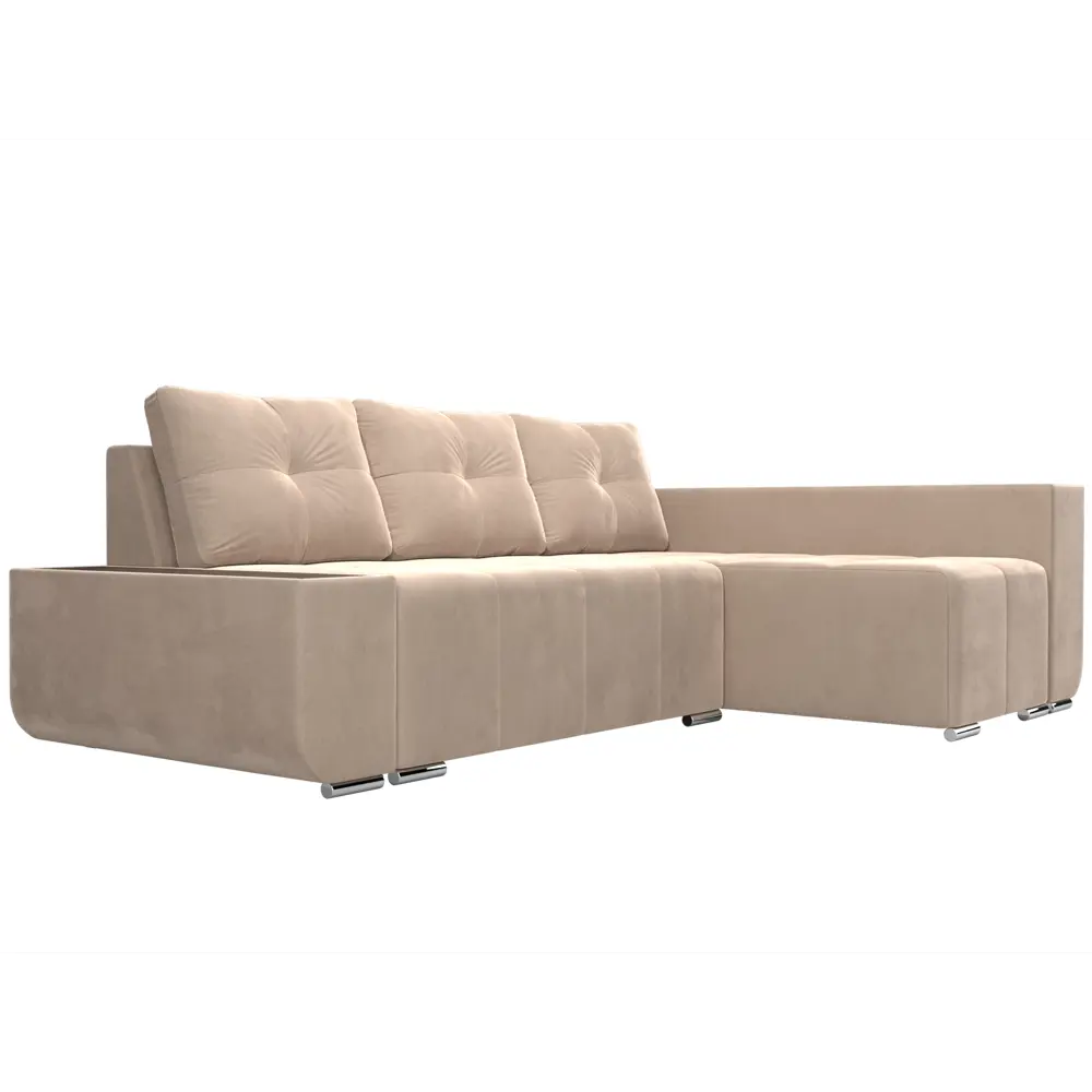 Фото 3 Диван Лига Диванов Амадэус Люкс 109707 271x69x169 см велюр цвет бежевый