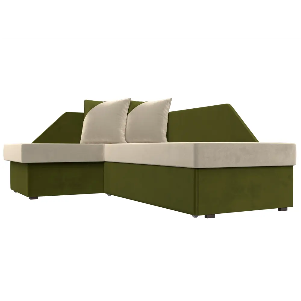 Фото 4 Диван Лига Диванов Андора 102667L 205x75x153 см вельвет цвет бежевый