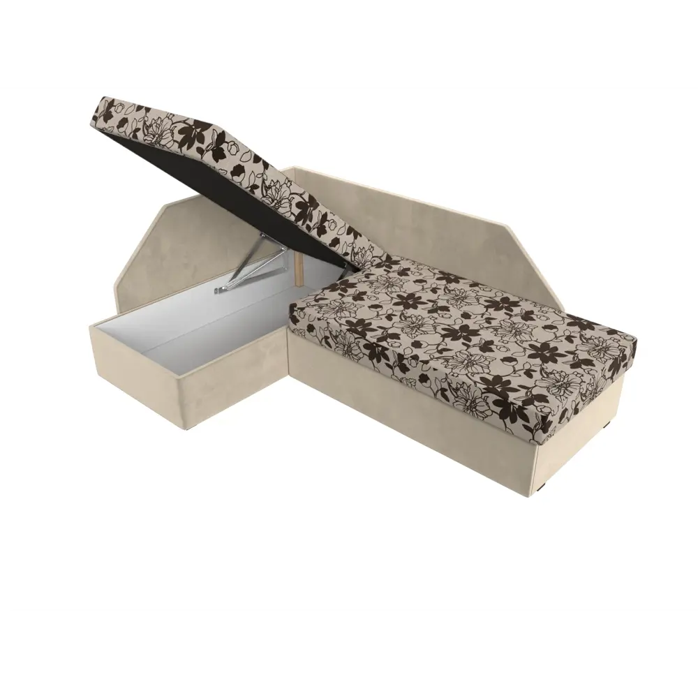 Фото 8 Диван Лига Диванов Андора 102660L 205x75x153 см рогожка цвет бежевый