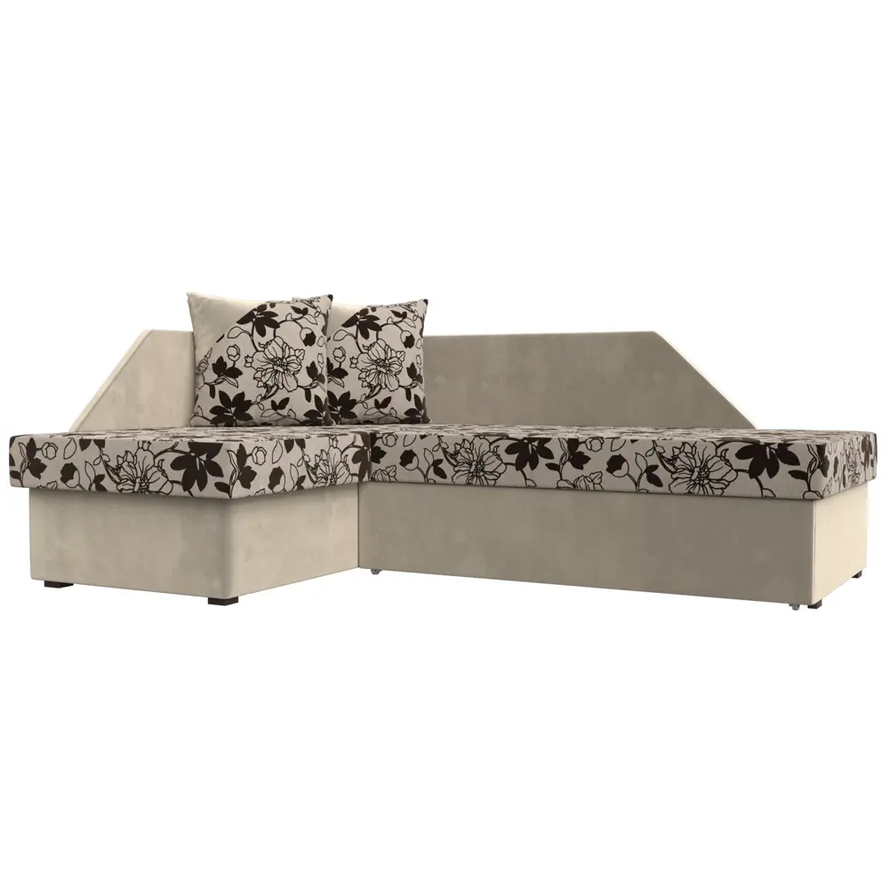 Фото Диван Лига Диванов Андора 102660L 205x75x153 см рогожка цвет бежевый