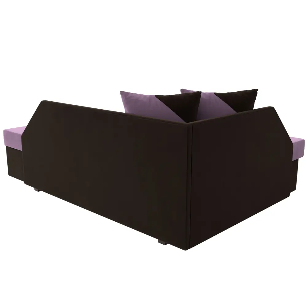 Фото 5 Диван Лига Диванов Андора 119731L 205x75x153 см вельвет цвет коричневый/фиолетовый