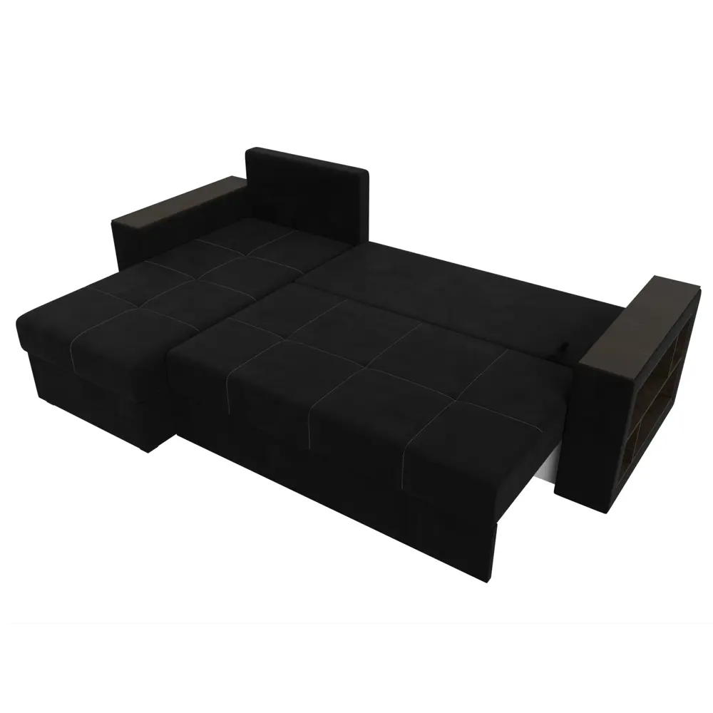 Фото 8 Диван угловой Дубай Лайт левый угол Лига диванов 114170L 236x85x140 см микровельвет цвет черный Фото 8 Диван угловой Дубай Лайт левый угол Лига диванов 114170L 236x85x140 см микровельвет цвет черный