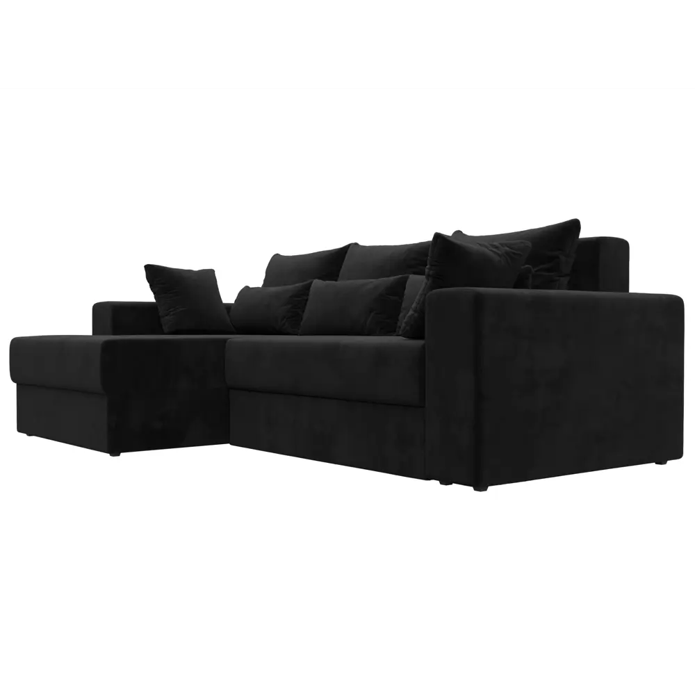 Фото 5 Диван угловой Майами левый угол Лига диванов 114924L 254x96x164 см велюр цвет черный Фото 5 Диван угловой Майами левый угол Лига диванов 114924L 254x96x164 см велюр цвет черный