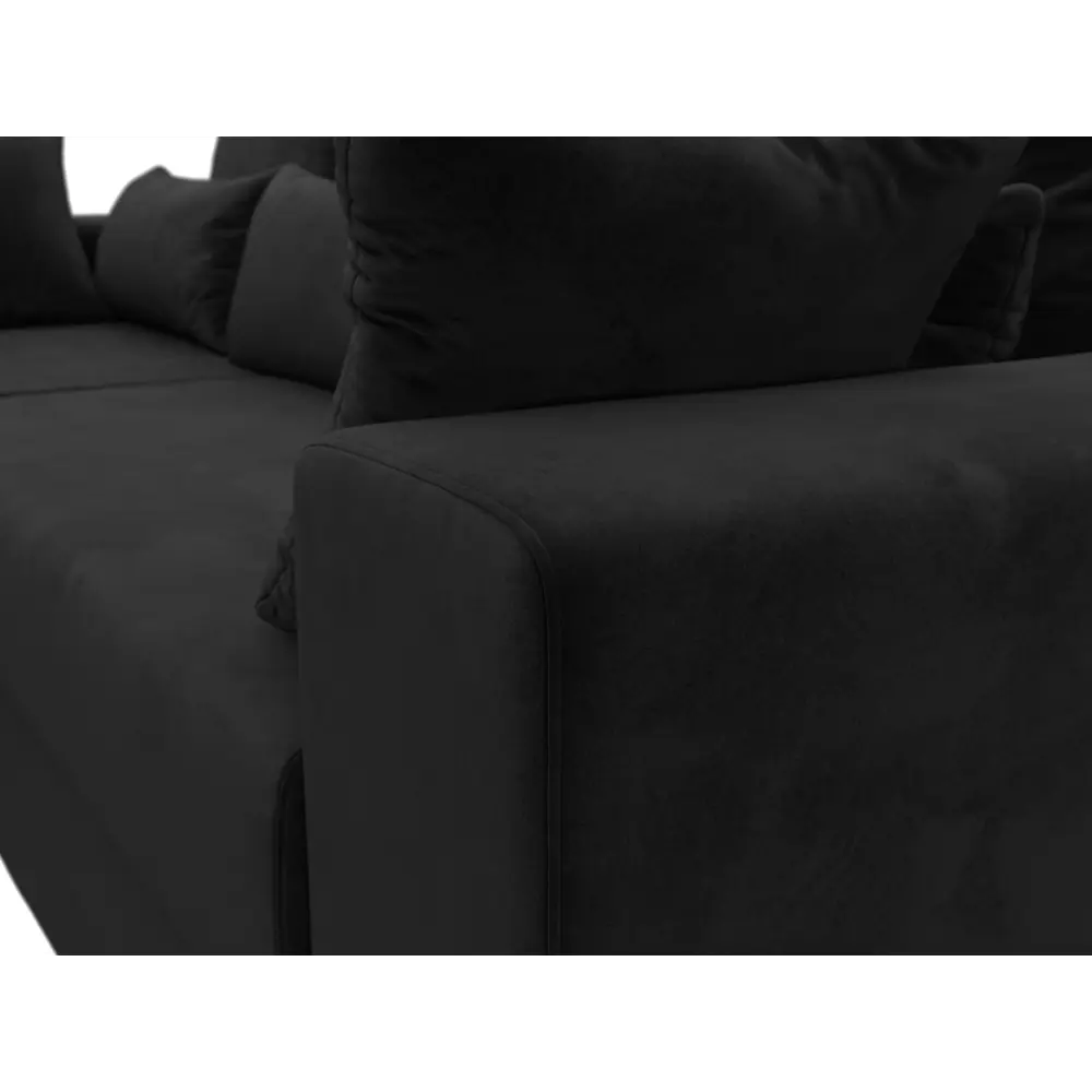 Фото 4 Диван угловой Майами левый угол Лига диванов 114924L 254x96x164 см велюр цвет черный Фото 4 Диван угловой Майами левый угол Лига диванов 114924L 254x96x164 см велюр цвет черный